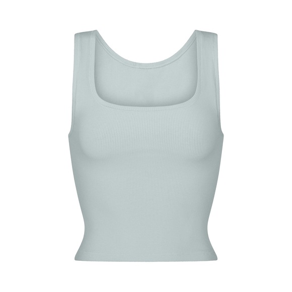SKIMS Tops - NWT Skims Cotton Rib Tank - Frost